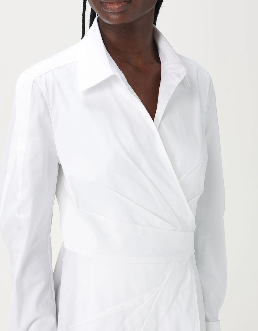 Shirt Dress Wrap Style Poplin