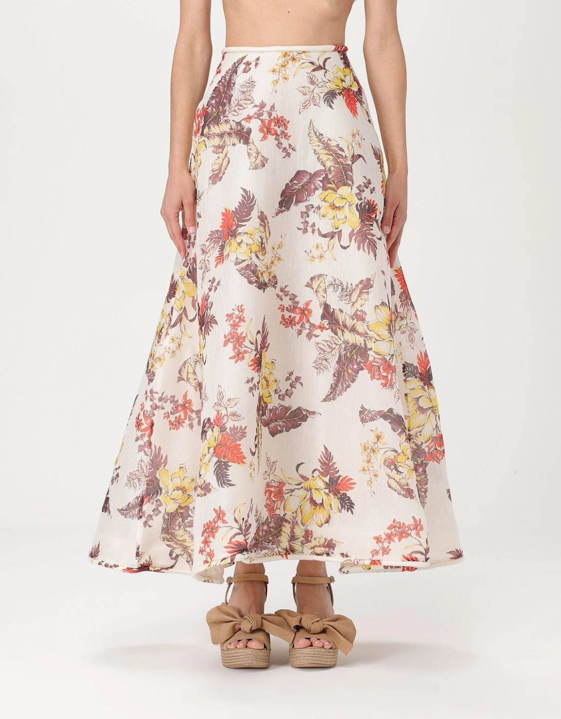Floral ALine Midi Skirt, 6 of 5