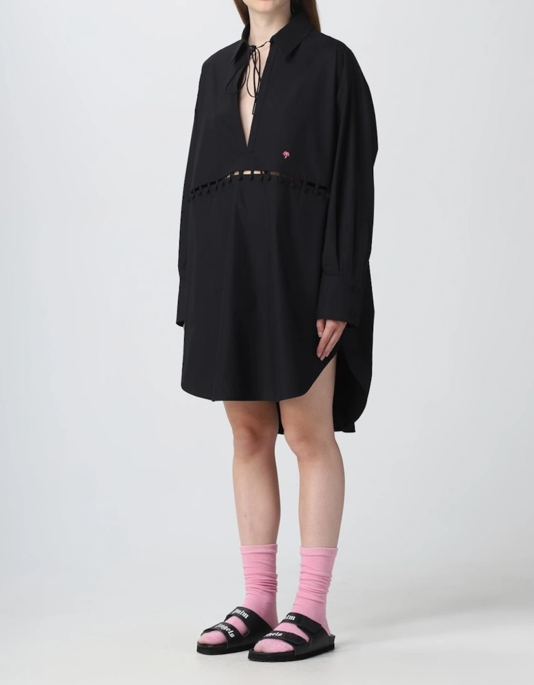 Shirt Dress with Cutouts