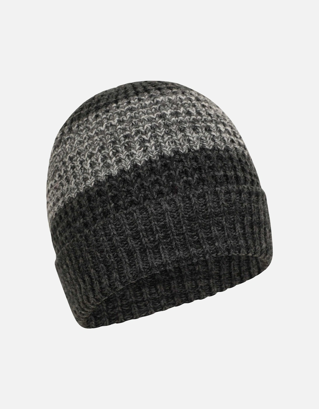 Mens Thermal Two Tone Melange Beanie, 5 of 4