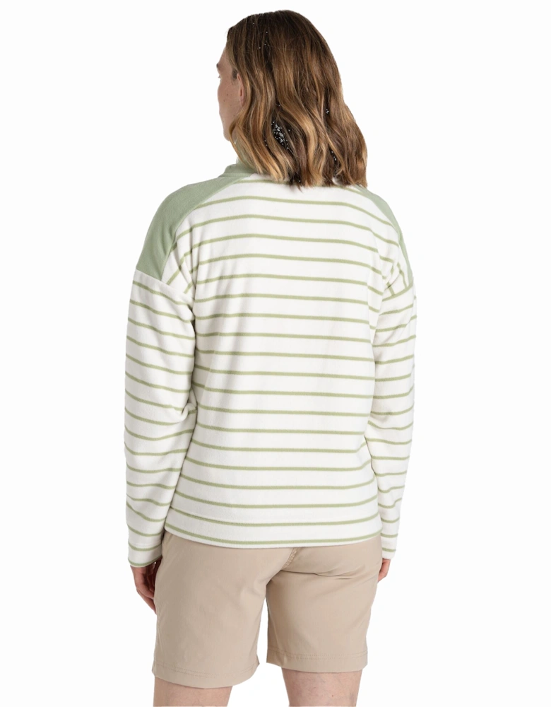 Womens/Ladies Lily Stripe Half Zip Fleece Top