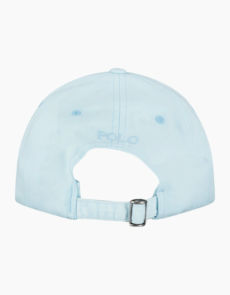 Cotton Chino Baseball Cap in Blue