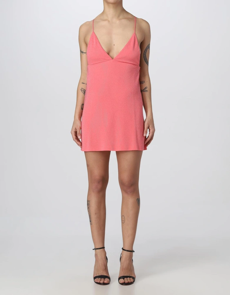 Velvet Mini Dress Crystal Embellished