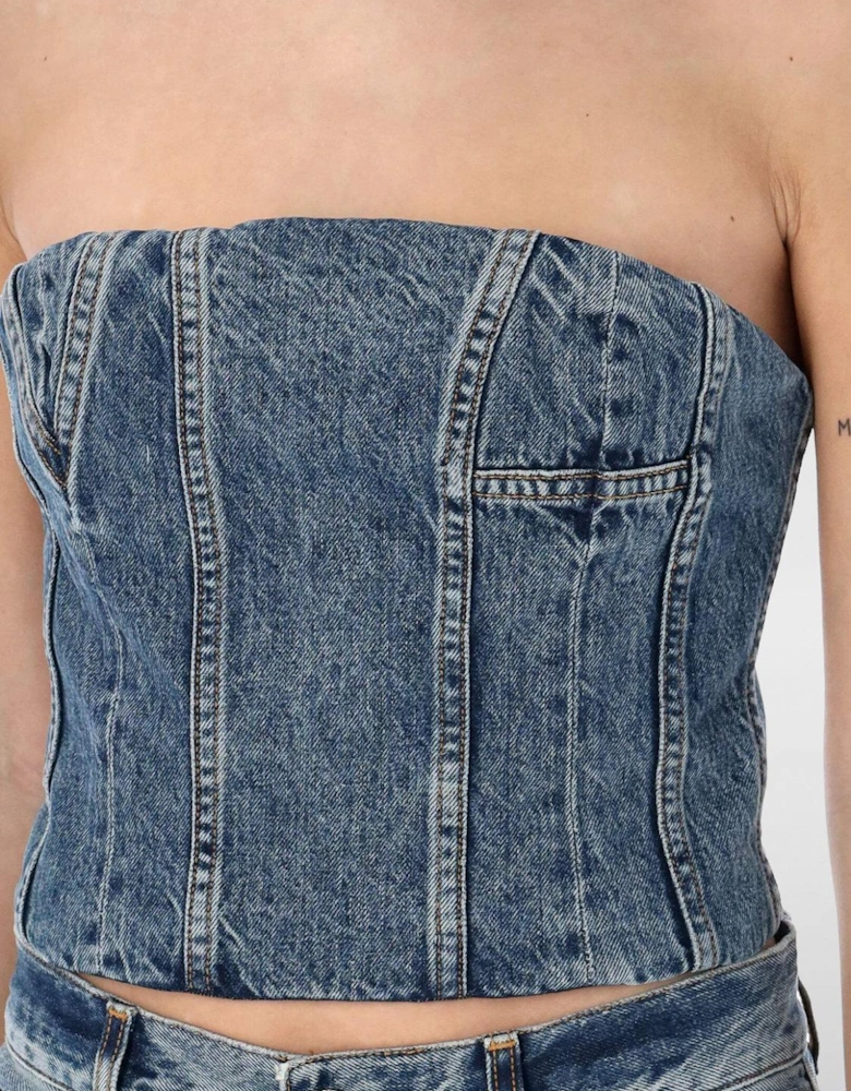 Denim Corset Top