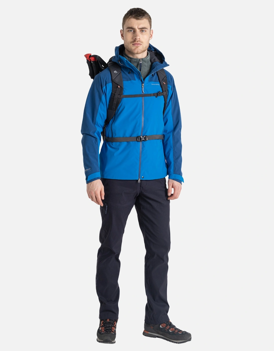 Mens Gryffin Contrast Panel Waterproof Jacket