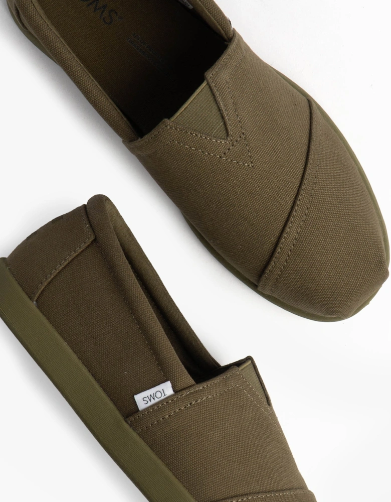 ALP FWD Mens Cotton Espadrille Olive