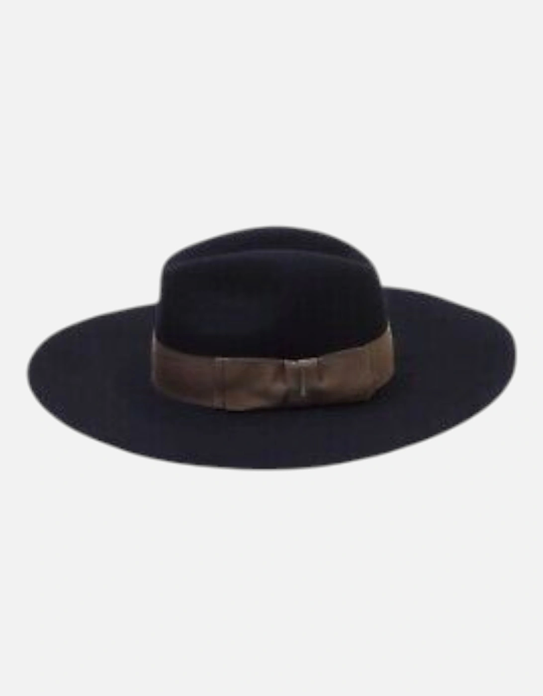Womens Hat Chicchet Cappello Cap Black Summer Wool Wide BRIM Hats New, 5 of 4