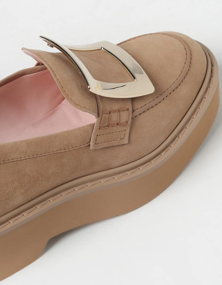 Viv Run Suede Platform Loafers