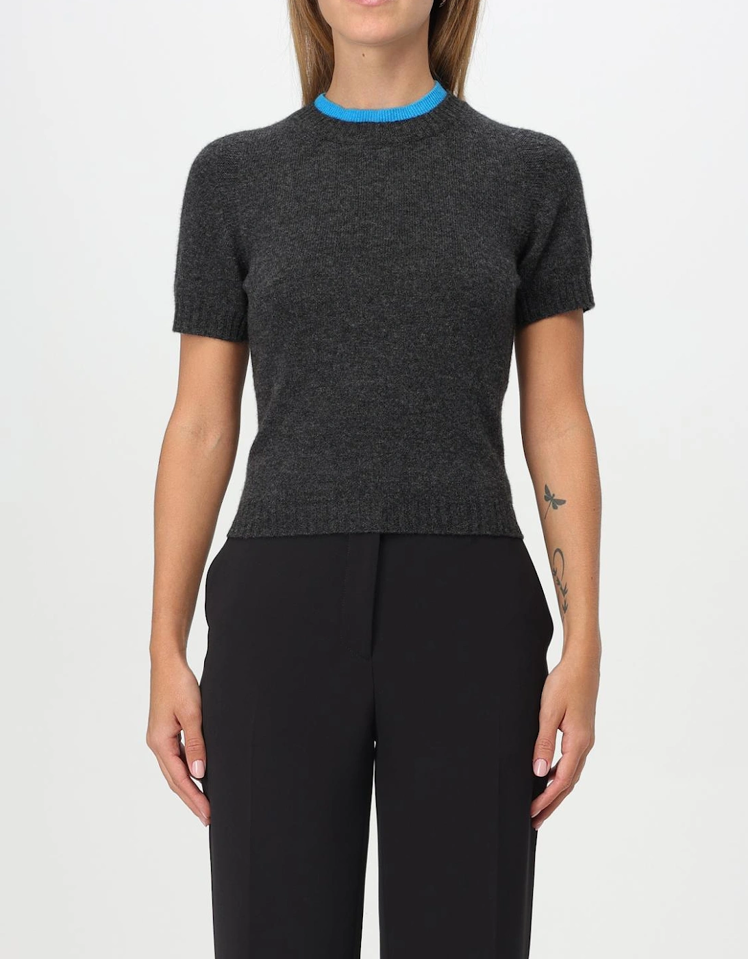 Cashmere Short Sleeve Crew Neck Sweater, 4 of 3