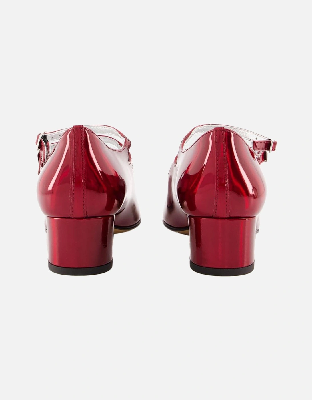 Patent Leather Mary Janes with Triple Buckles