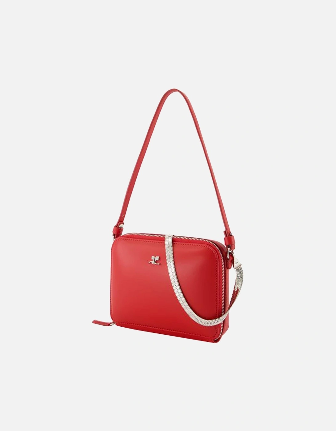 Chain Strap Leather Crossbody Bag