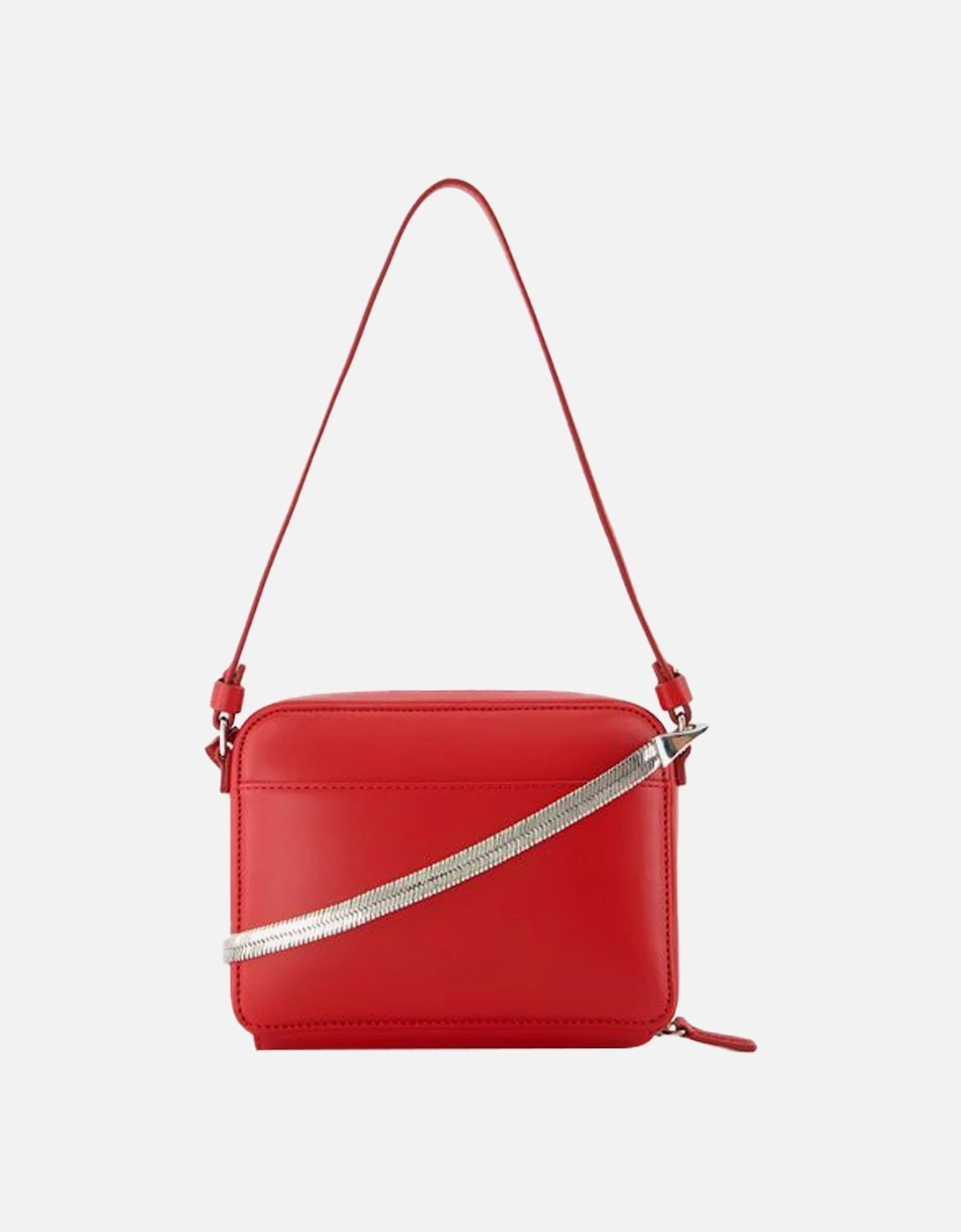 Chain Strap Leather Crossbody Bag