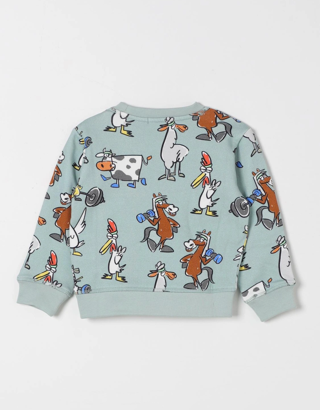 Kids Cartoon Animal Print Pullover Sweater