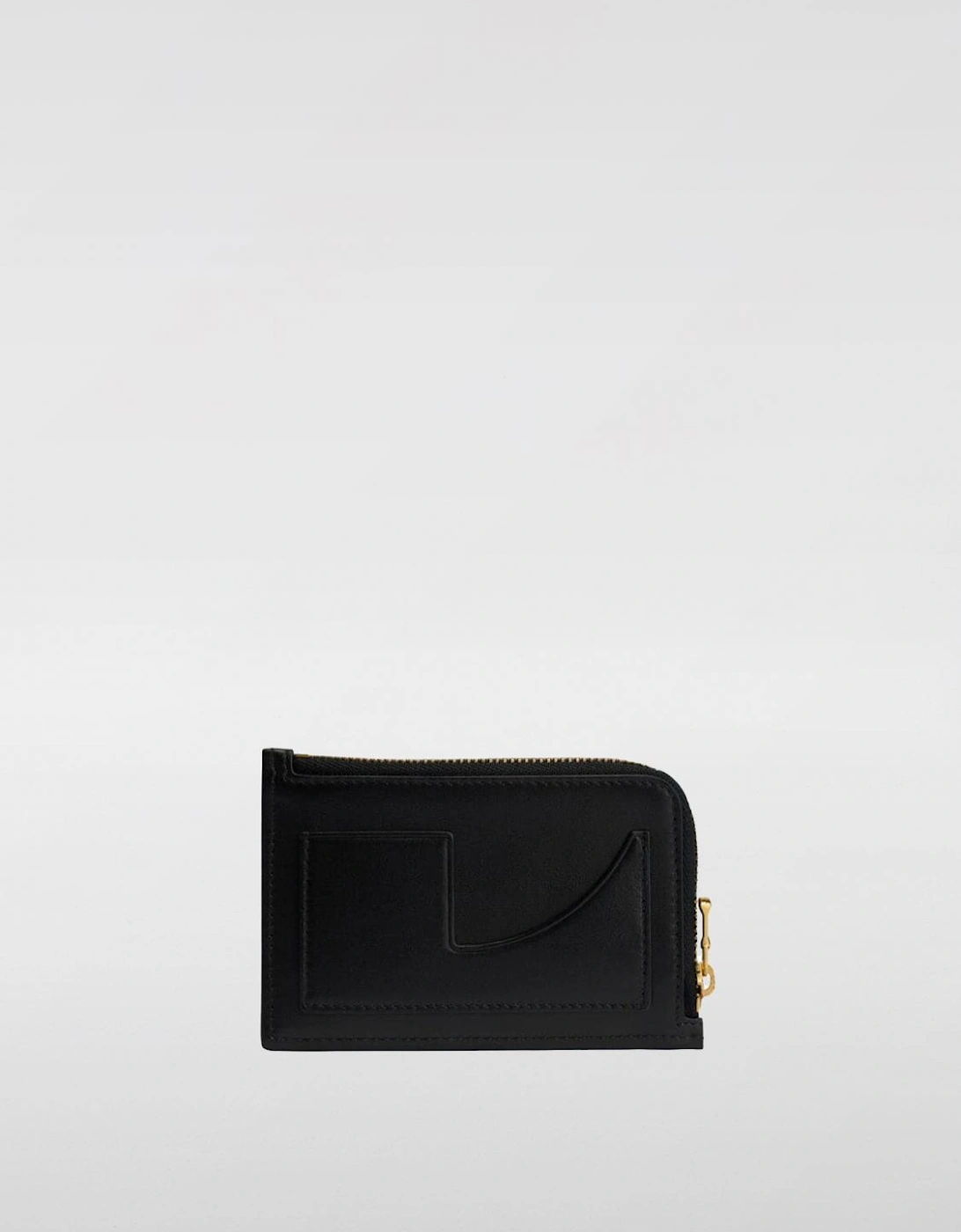 Leather ZipAround Wallet Geometric Design