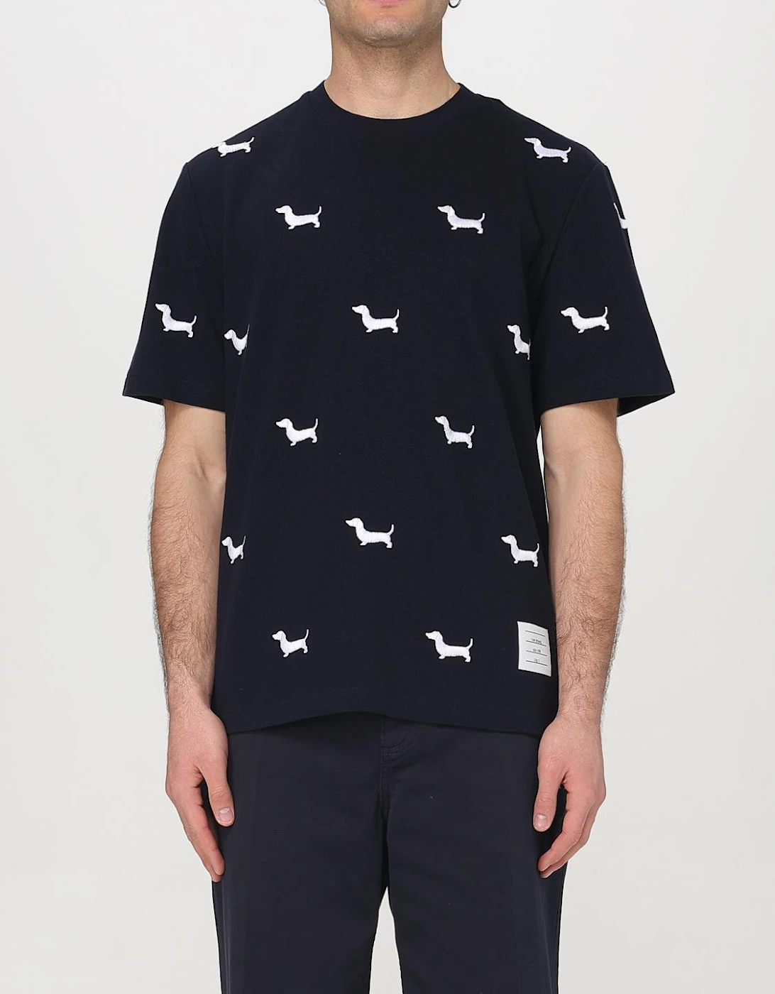 Dachshund Print Short Sleeve Tee