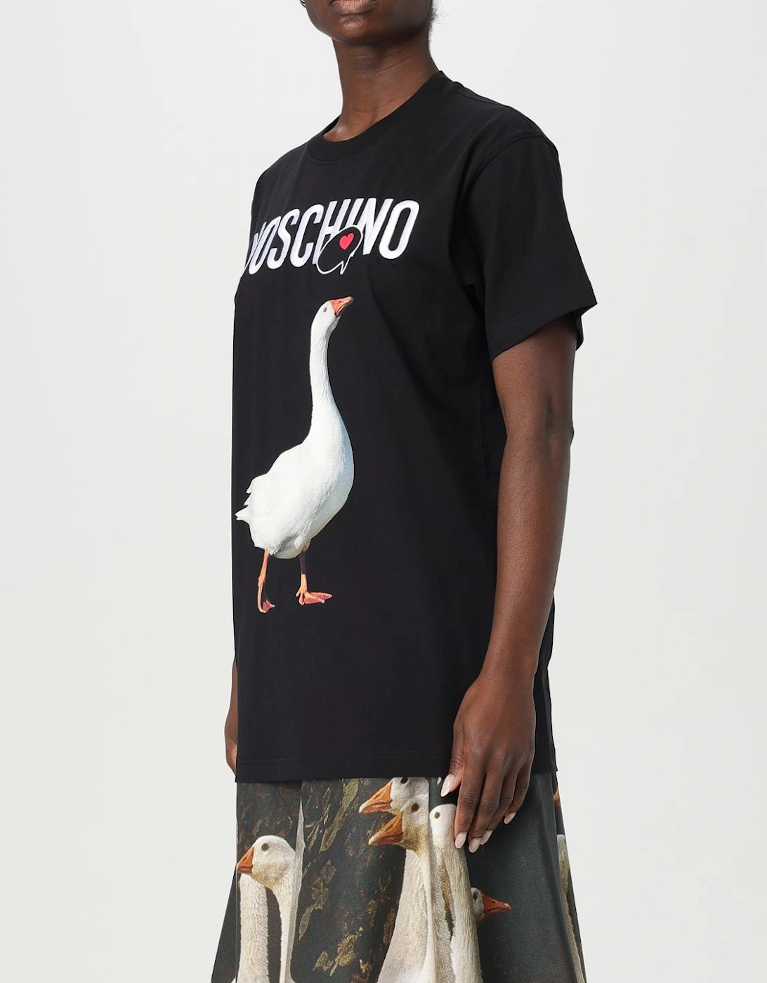 Goose Print TShirt Graphic Tee