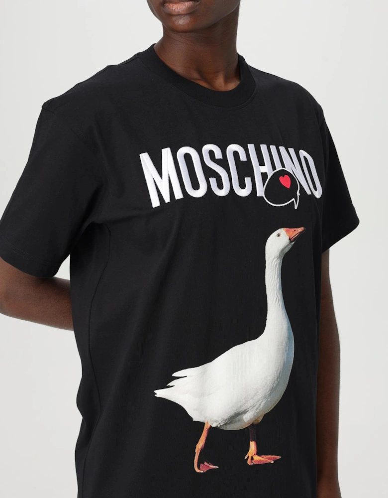 Goose Print TShirt Graphic Tee