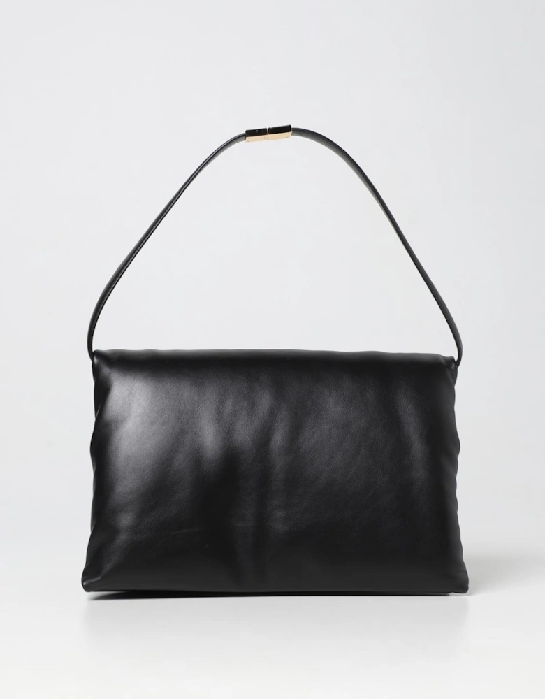 Padded Leather Shoulder Bag