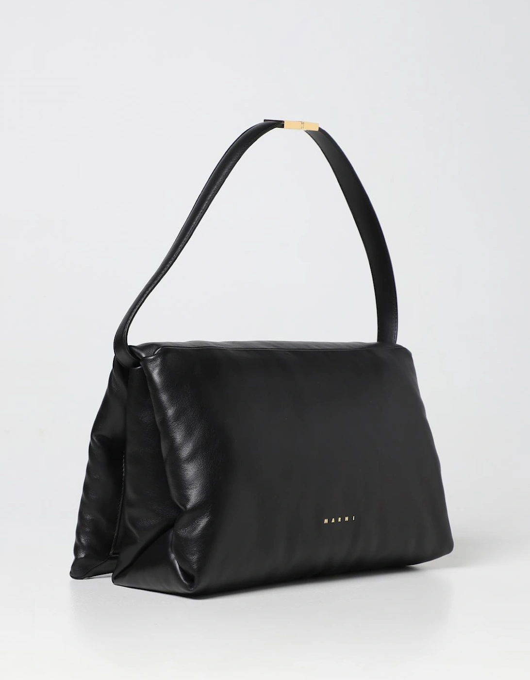 Padded Leather Shoulder Bag