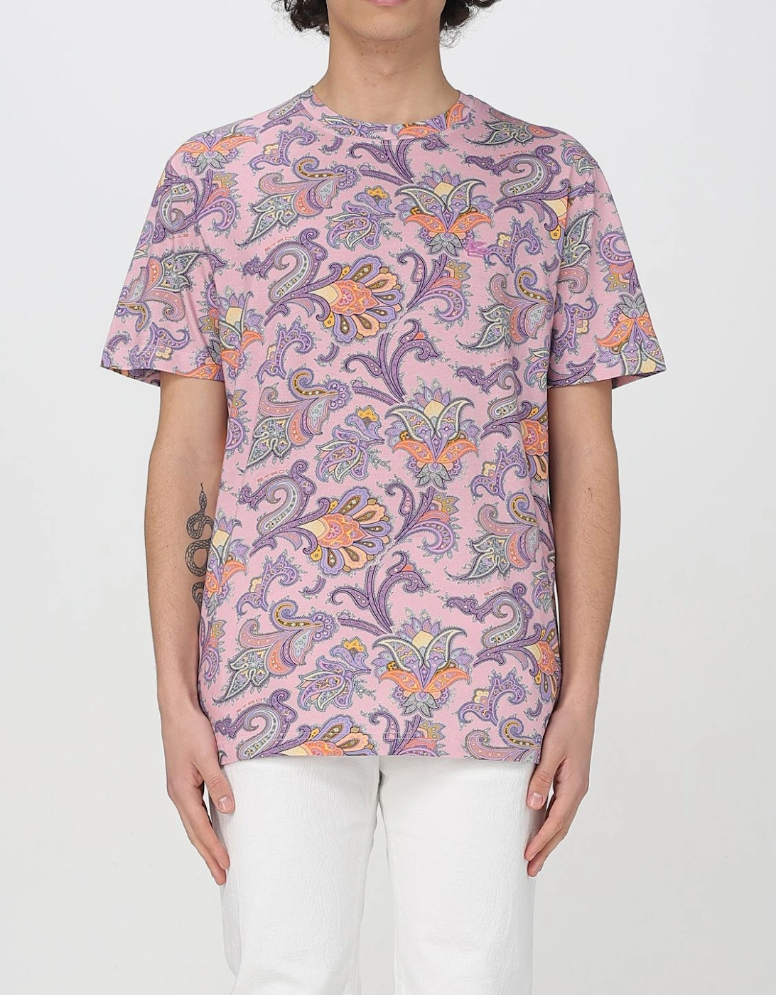 Paisley Print Short Sleeve Tee