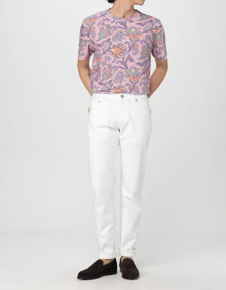 Paisley Print Short Sleeve Tee