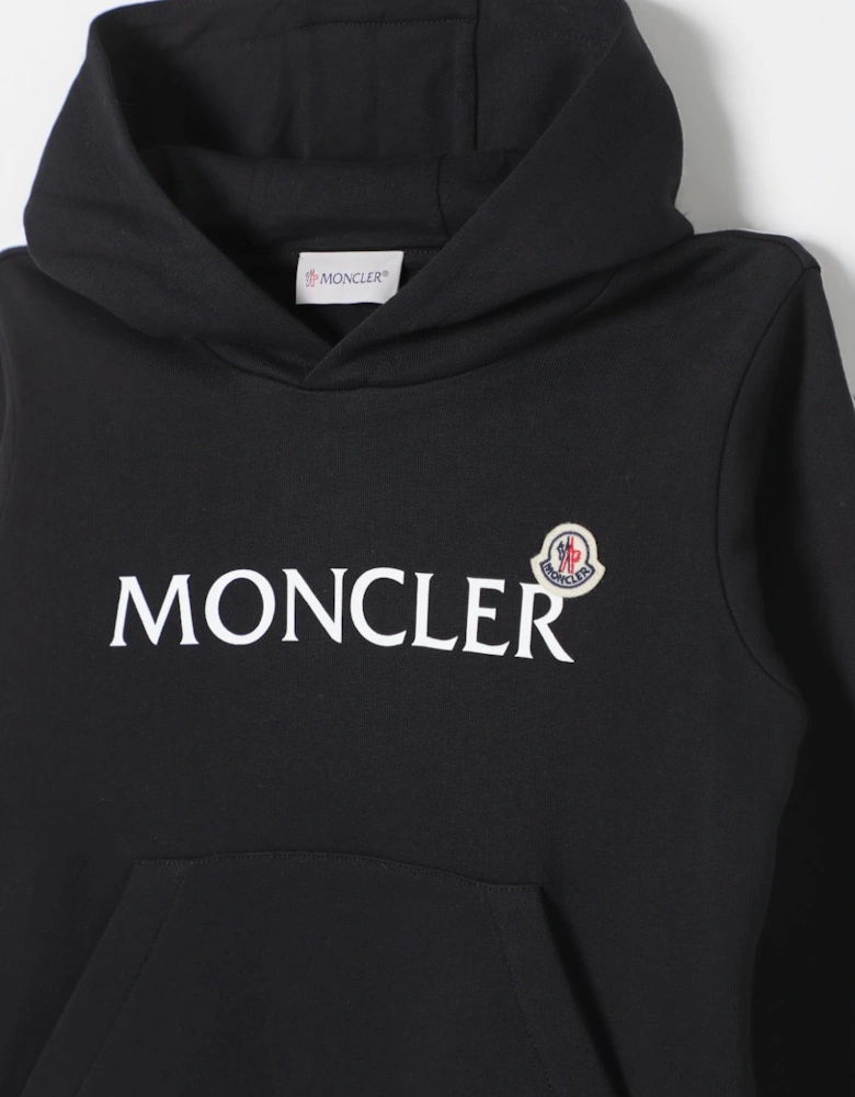 Kids Hooded Sweatshirt Logo Print