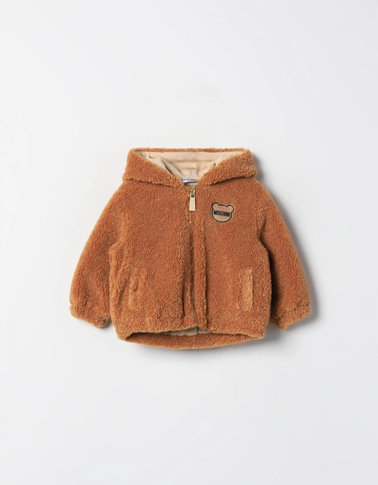Kids Teddy Hooded ZipUp Jacket