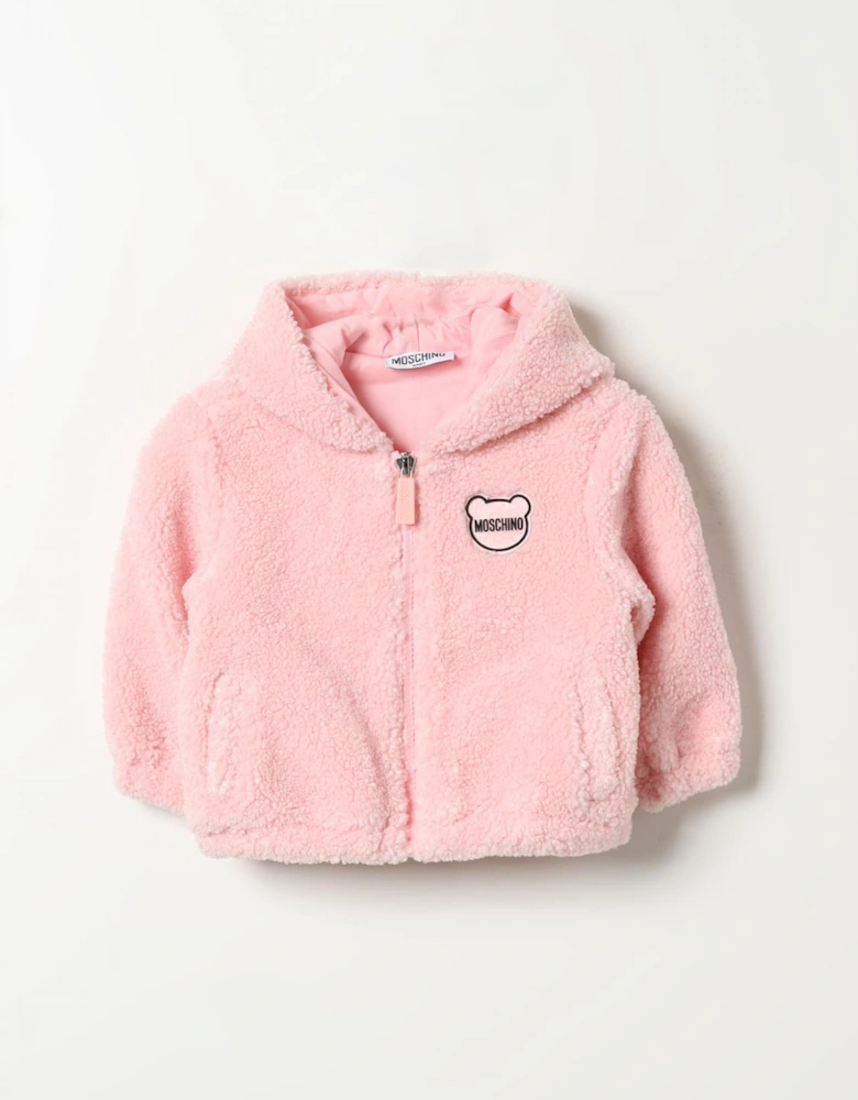 Kids Teddy Hooded ZipUp Jacket