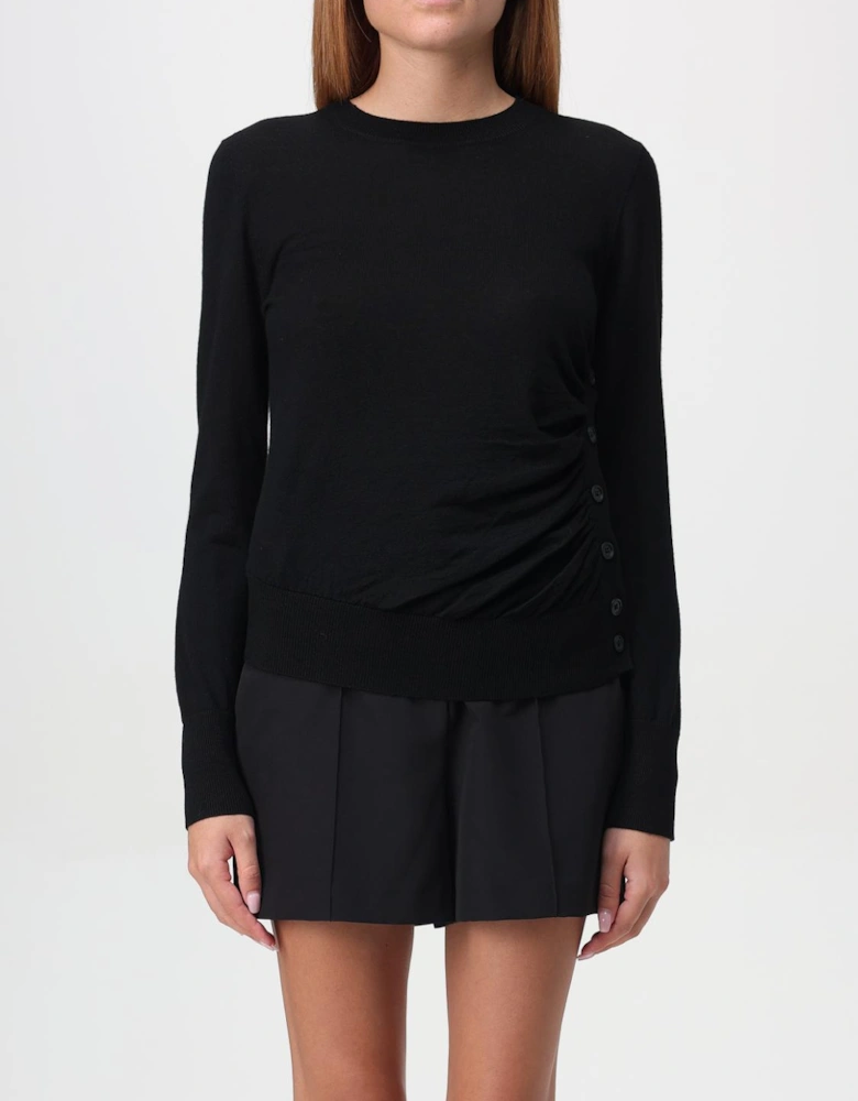 Merino Wool VNeck Cardigan Draped Knit
