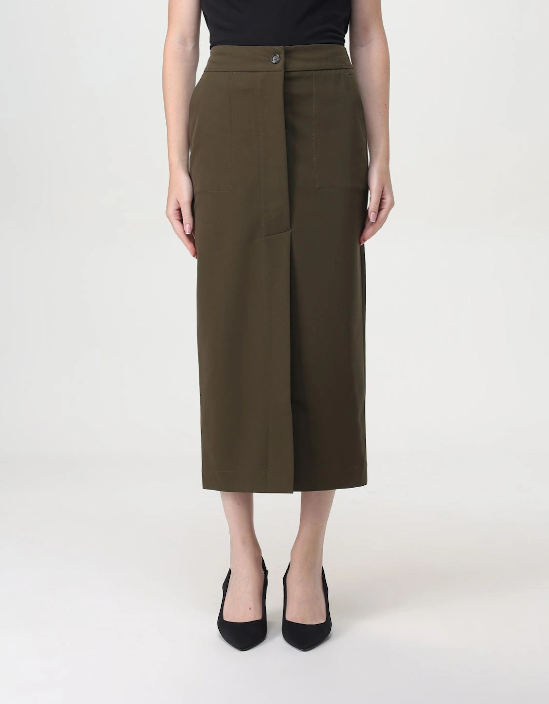 Midi Aline Skirt Button Closure, 6 of 5