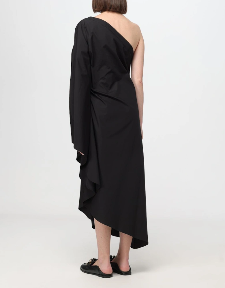 OneShoulder Asymmetrical Midi Dress