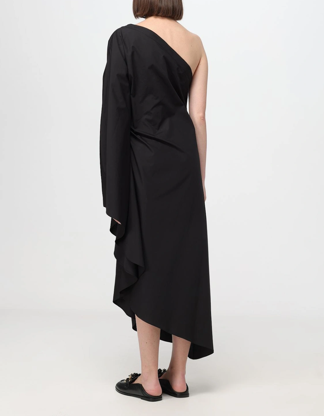 OneShoulder Asymmetrical Midi Dress