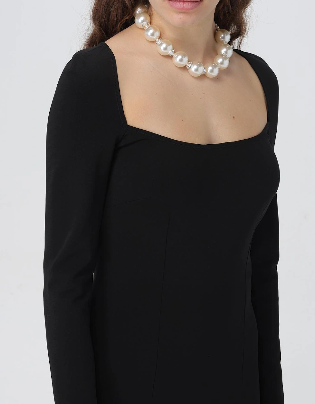 Midi Square Neck Bodycon Dress