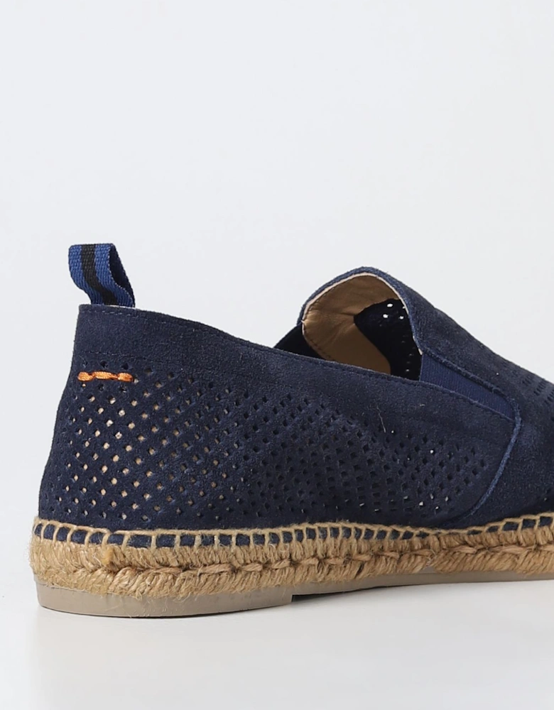 Perforated Suede Espadrilles SlipOn