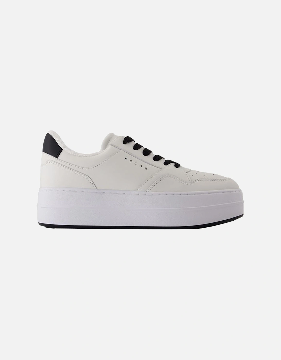 Smooth Calfskin Leather Sneakers with Round Toe and Lace-Up Closure, 5 of 4