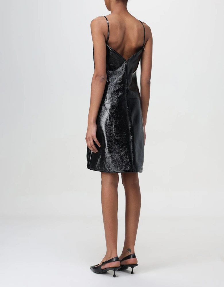 Patent Leather Mini Dress