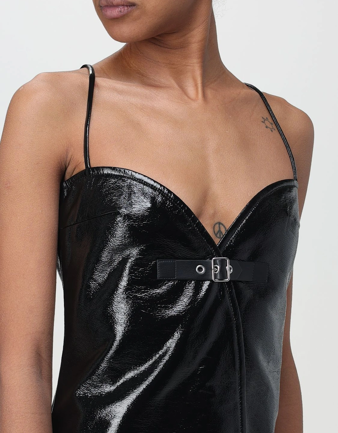 Patent Leather Mini Dress