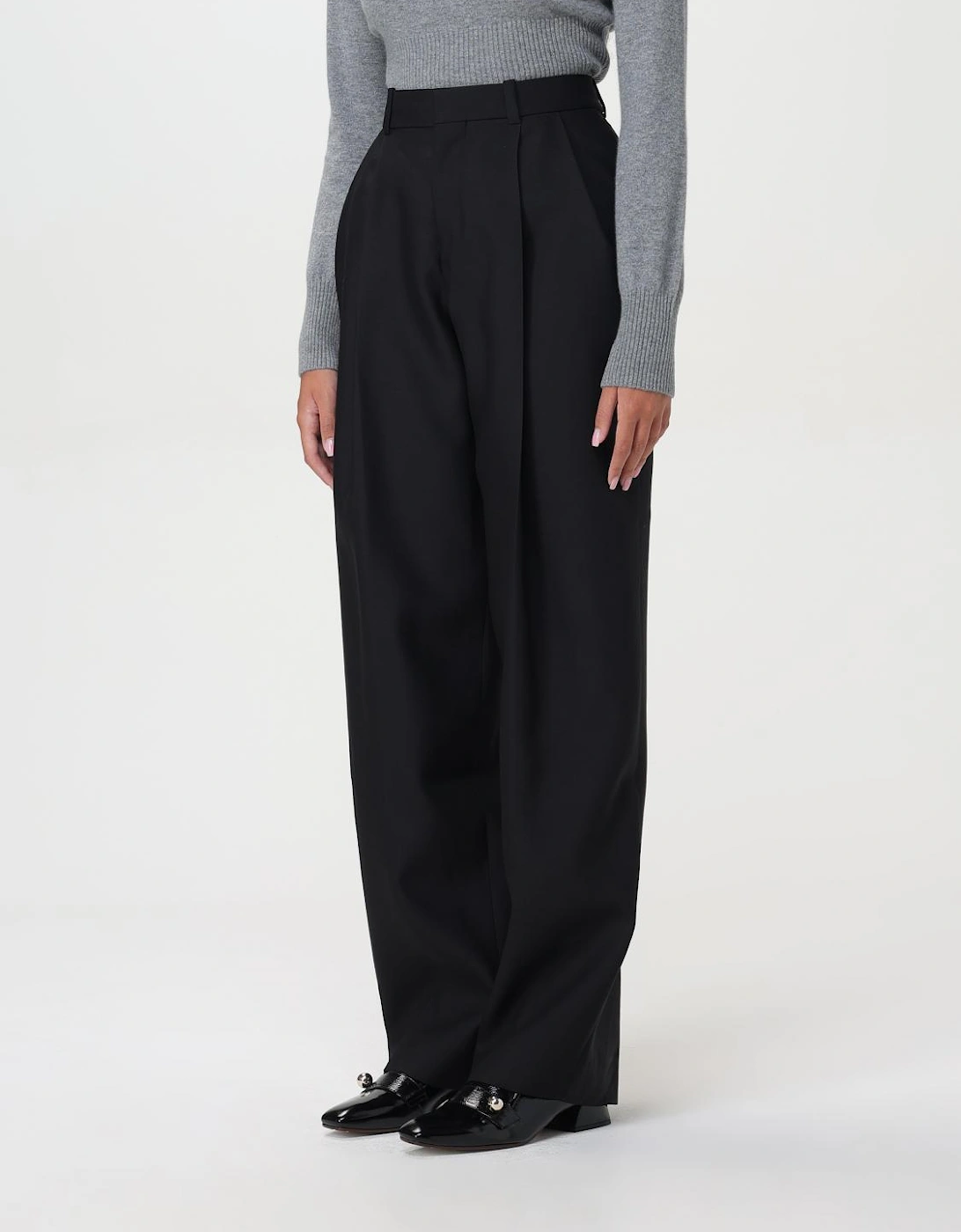 Camille HighWaisted Pleated Trousers