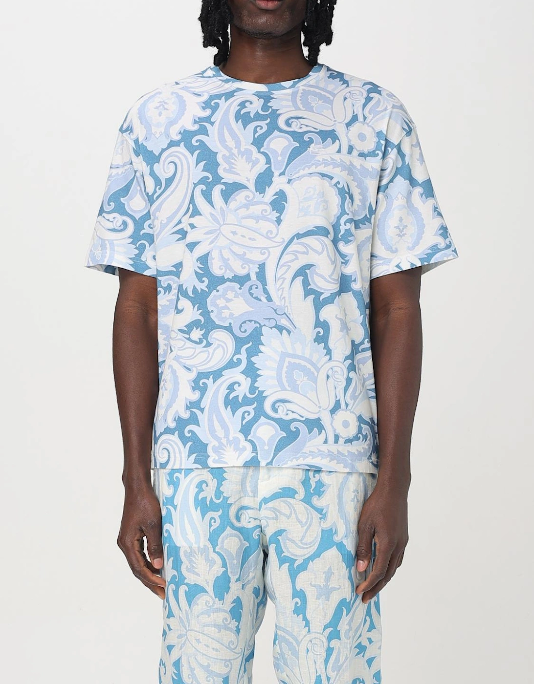 Paisley Print Cotton TShirt, 7 of 6