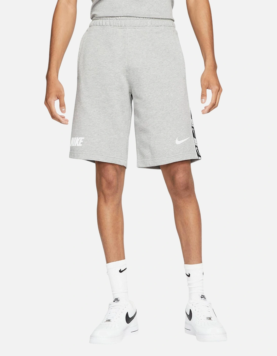 Tracksuit Mens T Shirts Tape Shorts Set NSW Repeat Terry Shorts Cotton Tee