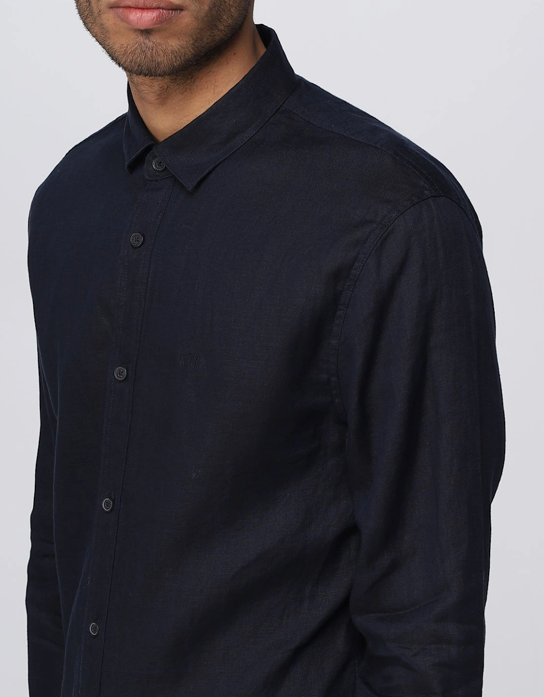 Linen Shirt Long Sleeve Button