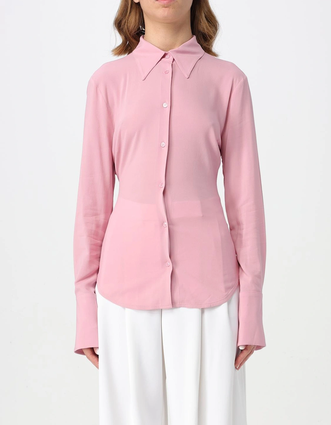 Silk LongSleeve Collared Blouse, 4 of 3