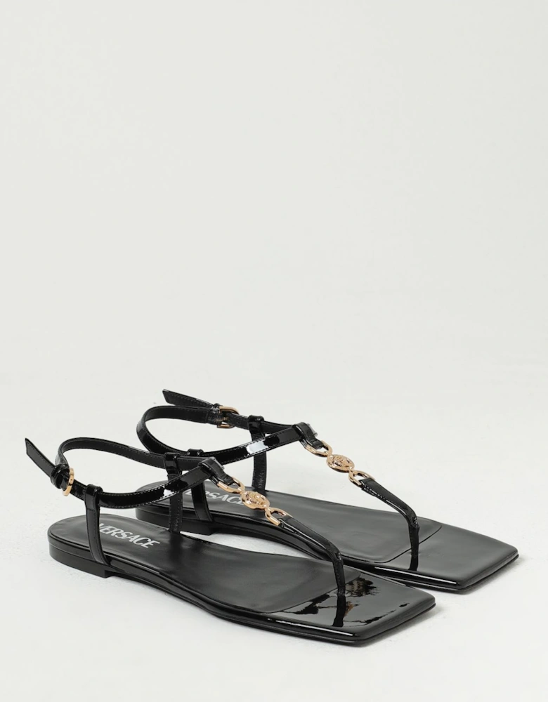 Flat Patent Leather Sandals