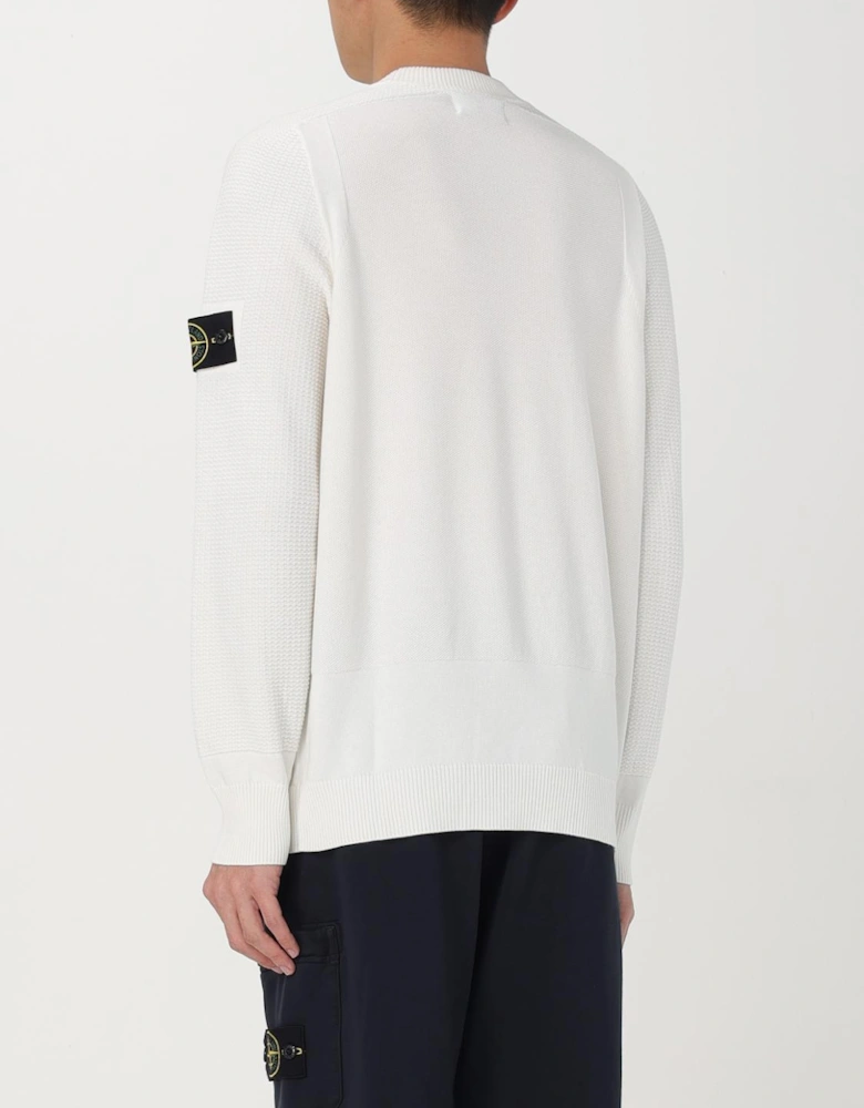Crew Neck Sweater Knitwear Patch