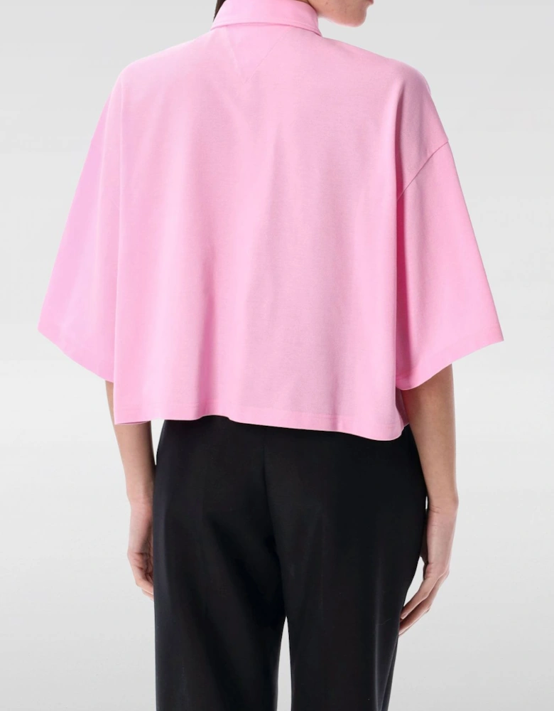 Cropped Polo Shirt Relaxed Fit