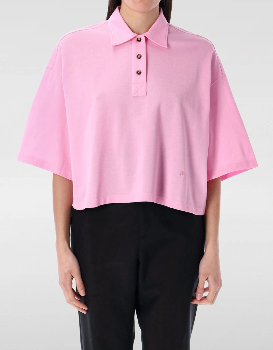 Cropped Polo Shirt Relaxed Fit, 4 of 3