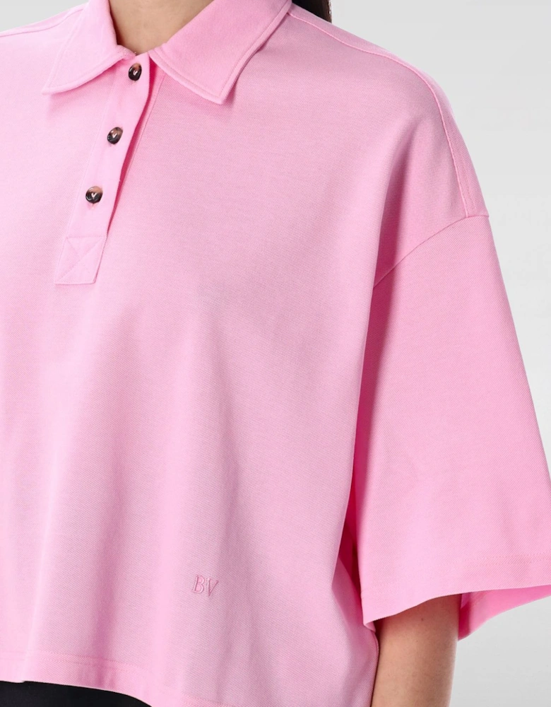 Cropped Polo Shirt Relaxed Fit