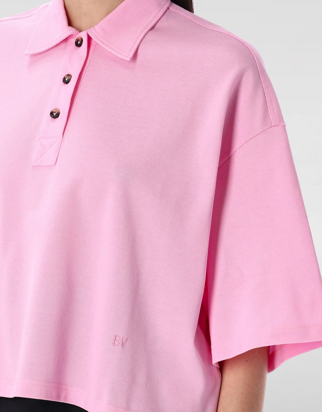 Cropped Polo Shirt Relaxed Fit