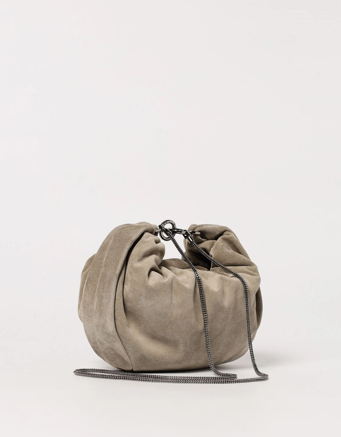 Suede Clutch Bag