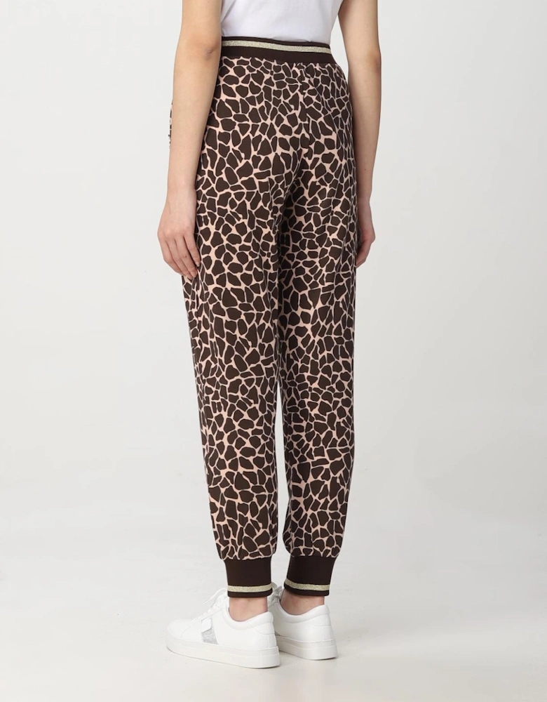 Giraffe Print Joggers Relaxed Fit